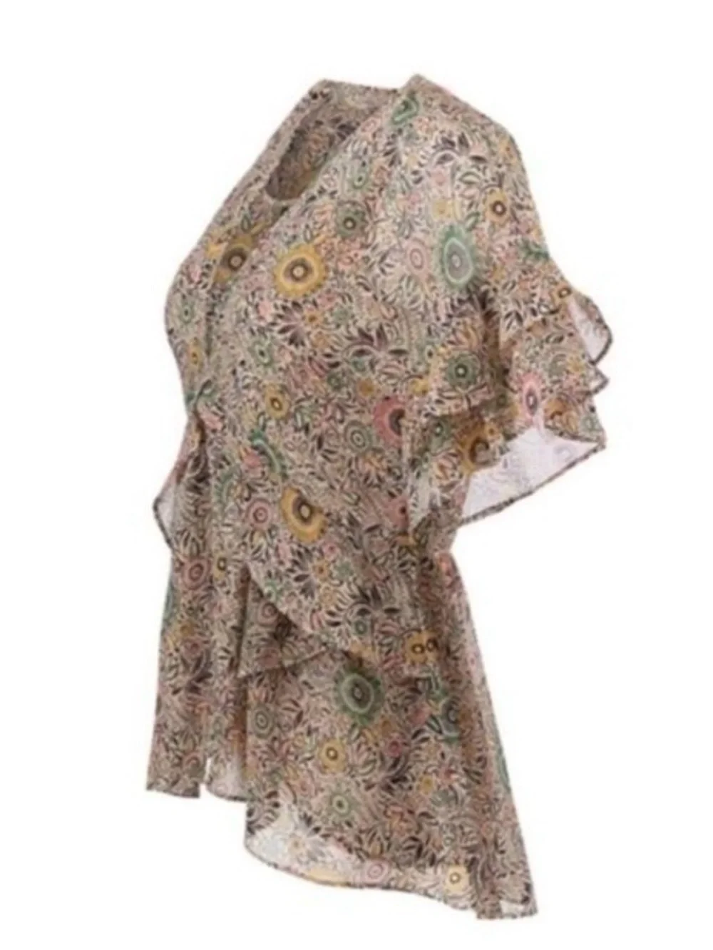 Cabi Poet Blouse (Style #5344) Floral Boho 2 pieces